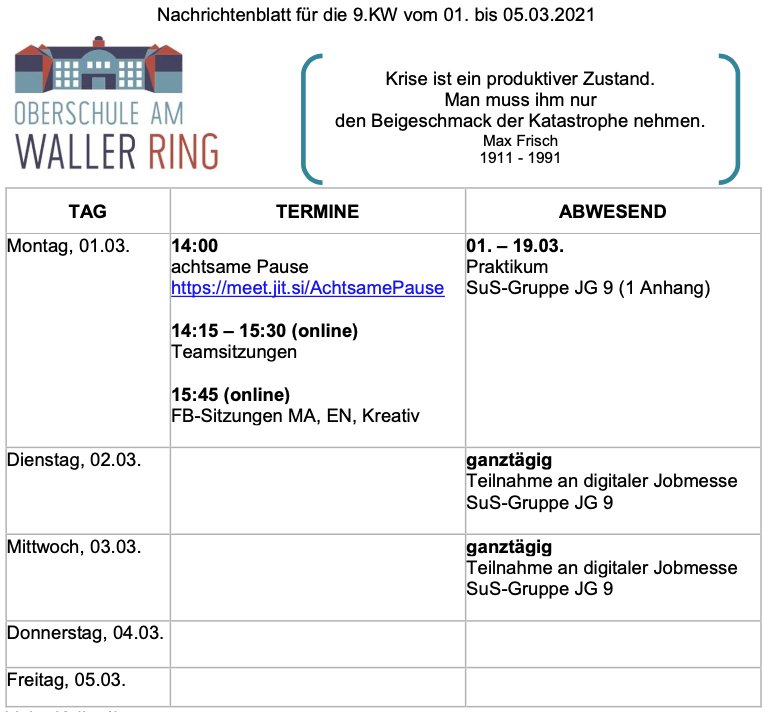 Oberschule am Waller Ring