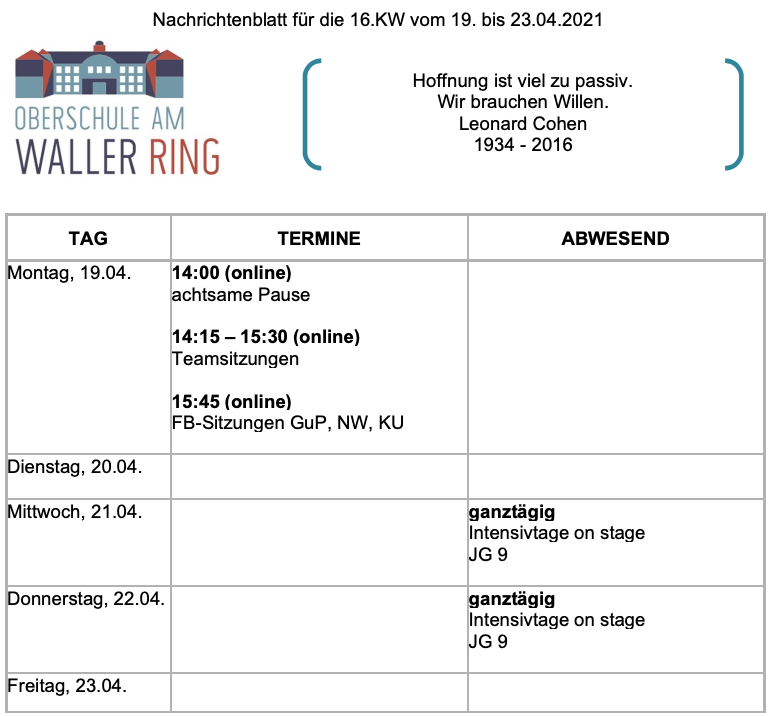 Oberschule am Waller Ring