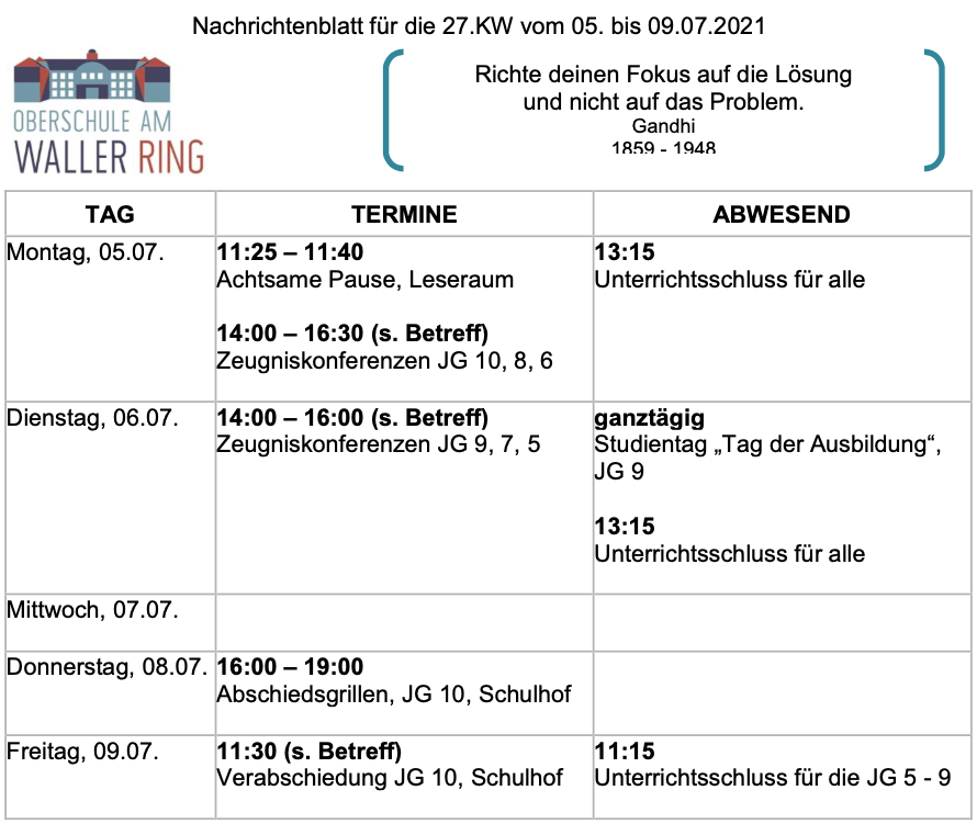 Oberschule am Waller Ring